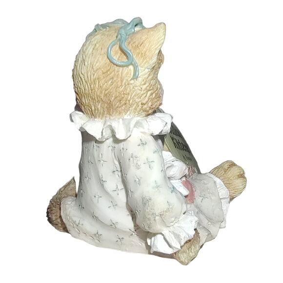 Enesco Calico Kittens Love Heart Signage Plaque 1992 #699179 Ruffle Cat Figurine - Picture 3 of 9